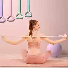 Exercise stretching tension band fitness yoga elastic resistance rope